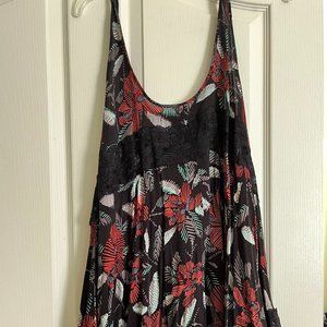 Intimately Free People Voile & Lace Trapeze Slip